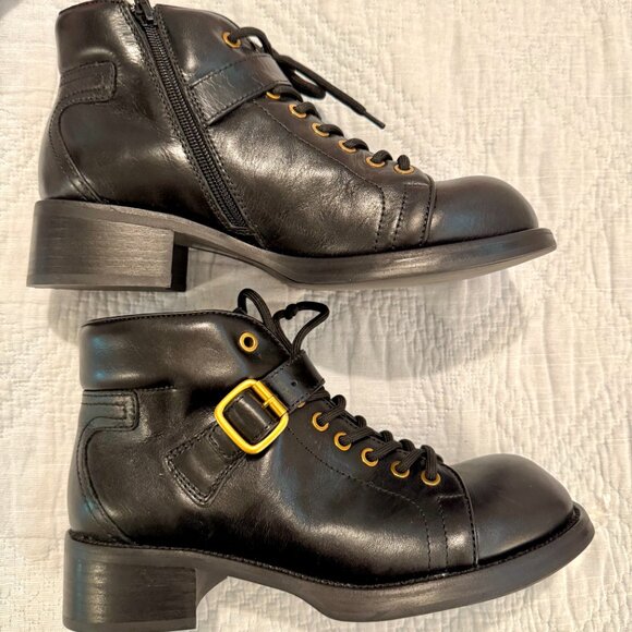 NWT Jeffery Campbell Announce Combat Boot 8.5 - Picture 2 of 8